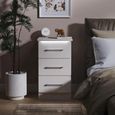 Paris Bedside Cabinet - 3 Drawer - Cashmere