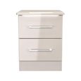 Paris Bedside Cabinet - 2 Drawer - Cashmere