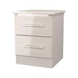 Paris Bedside Cabinet - 2 Drawer - Cashmere