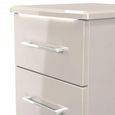 Paris Bedside Cabinet - 3 Drawer - Cashmere
