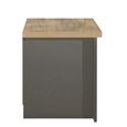 Highgate Bedside Cabinet - 2 Drawer - Dark Grey Painted