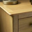 Somerset Compact Bedside Table - 3 Drawer - Oak