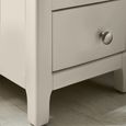 Somerset Compact Bedside Table - 3 Drawer - White and Oak