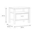 High Rock Bedside Table - 1 Drawer - Oak
