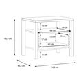 High Rock Bedside Table - 1 Drawer - Oak