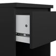 Naia Bedside Cabinet - 1 Drawer - Black