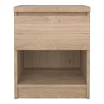 Naia Bedside Cabinet - 1 Drawer - Oak