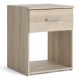 Space Bedside Cabinet - 1 Drawer - Oak