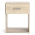 Space Bedside Cabinet - 1 Drawer - Oak