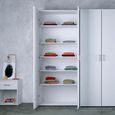 Space Bedside Cabinet - 1 Drawer - White