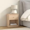 May Bedside Cabinet - 1 Drawer - Oak