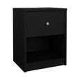 May Bedside Cabinet - 1 Drawer - Black