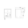 May Bedside Cabinet - 1 Drawer - Black