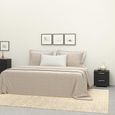 Pepe Bedside Cabinet - 2 Drawer - Black