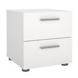 Pepe Bedside Cabinet - 2 Drawer - White