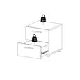 Pepe Bedside Cabinet - 2 Drawer - White