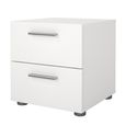 Pepe Bedside Cabinet - 2 Drawer - White