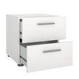 Pepe Bedside Cabinet - 2 Drawer - White