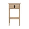 Barcelona Bedside Table - 1 Drawer - Jackson Hickory Oak