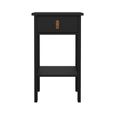 Barcelona Bedside Table - 1 Drawer - Matt Black
