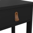 Barcelona Bedside Table - 1 Drawer - Matt Black