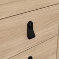 Barcelona Bedside Table - 2 Drawer - Jackson Hickory Oak
