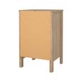 Barcelona Bedside Table - 3 Drawer - Jackson Hickory Oak