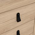 Barcelona Bedside Table - 3 Drawer - Jackson Hickory Oak