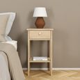 Madrid Bedside Table - 1 Drawer - Jackson Hickory Oak