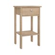 Madrid Bedside Table - 1 Drawer - Jackson Hickory Oak