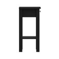 Madrid Bedside Table - 1 Drawer - Matt Black