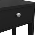 Madrid Bedside Table - 1 Drawer - Matt Black