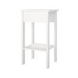 Madrid Bedside Table - 1 Drawer - White