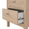 Madrid Bedside Table - 2 Drawer - Jackson Hickory Oak