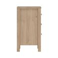 Madrid Bedside Table - 3 Drawer - Jackson Hickory Oak