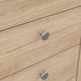 Madrid Bedside Table - 3 Drawer - Jackson Hickory Oak