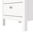 Madrid Bedside Table - 3 Drawer - White