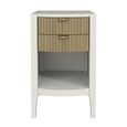 Abbeydale Bedside Table - 2 Drawer - Soft Natural Painted
