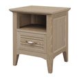 Ennis Bedside Cabinet - 1 Drawer - Natural Matt Lacquered