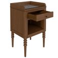 Williamson Bedside Table - 1 Drawer - Mid Gloss Lacquered