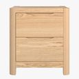 Stockholm Bedside Table - 2 Drawer - Oak