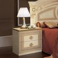Clearance - Aida Bedside Cabinet - 2 Drawer - Ivory - A605