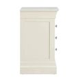 Paisley Bedside Cabinet - 3 Drawer - Cream Painted