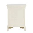 Paisley Bedside Cabinet - 3 Drawer - Cream Painted