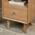 Jenson Oak Bedside Table - 1 Drawer