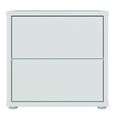 Alice Springs Bedside Cabinet - 2 Drawer - Low - Light Grey