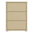Alice Springs Bedside Cabinet - 3 Drawer - Butter Yellow