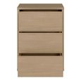 Alice Springs Bedside Cabinet - 3 Drawer - Elegancia Oak
