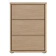 Alice Springs Bedside Cabinet - 3 Drawer - Elegancia Oak