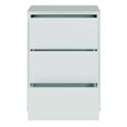 Alice Springs Bedside Cabinet - 3 Drawer - Light Grey